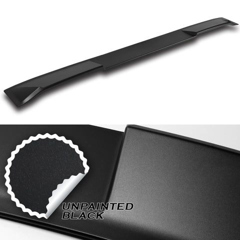 For 2013-2016 Hyundai Genesis Coupe Matt Black KS-Style Front Bumper Spoiler Lip 3pcs + For 2010-2016 Hyundai Genesis Coupe W-Power Matt Black Rear Roof Visor Spoiler