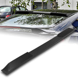 For 2013-2016 Hyundai Genesis Coupe Matt Black KS-Style Front Bumper Spoiler Lip 3pcs + For 2010-2016 Hyundai Genesis Coupe W-Power Matt Black Rear Roof Visor Spoiler