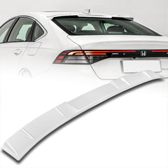 For 2023-2025 Honda Accord W-Power Pearl White Rear Roof Visor Window Spoiler