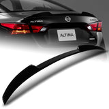 For 2019-2022 Nissan Altima W-Power Pearl Black V-Style Trunk Lid Spoiler Wing