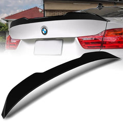 For 2014-2020 BMW 4-Series F32 Coupe W-Power Pearl Black V-Style Trunk Spoiler