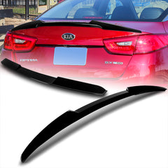 For 2014-2015 Kia Optima K5 W-Power Pearl Black V-Style Rear Trunk Spoiler Wing + For 2011-2015 Kia Optima W-Power Pearl Black Rear Roof Window Visor Spoiler Wing