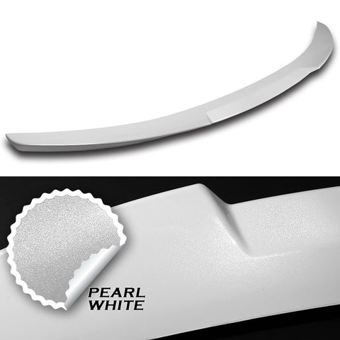 For 2014-2015 Kia Optima K5 W-Power Pearl White V-Style Rear Trunk Spoiler Wing + For 2011-2015 Kia Optima W-Power Pearl White Rear Roof Window Visor Spoiler Wing