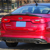 For 2014-2015 Kia Optima K5 W-Power Primer Black V-Style Rear Trunk Spoiler Wing + For 2011-2015 Kia Optima W-Power Matt Black Rear Roof Window Visor Spoiler Wing