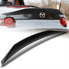 For 2016-2024 Mazda Miata MX-5 W-Power Carbon Look Duckbill Rear Trunk Spoiler