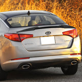 For 2011-2013 Kia Optima W-Power Primer Black V-Style Rear Trunk Spoiler Wing + For 2011-2015 Kia Optima W-Power Matt Black Rear Roof Window Visor Spoiler Wing
