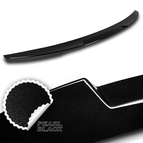 For 2016-2020 Kia Optima W-Power Pearl Black V-Style Trunk Duckbill Spoiler Wing + For 2016-2020 Kia Optima W-Power Pearl Black Rear Roof Window Visor Spoiler Wing