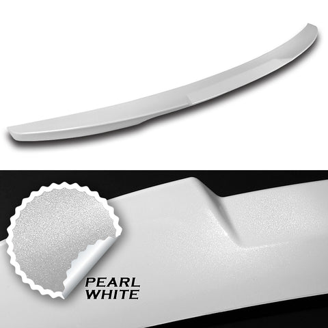 For 2016-2020 Kia Optima W-Power Pearl White V-Style Trunk Duckbill Spoiler Wing