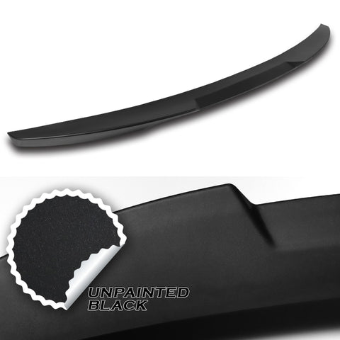 For 2016-2020 Kia Optima W-Power Unpainted Black V-Style Trunk Duckbill Spoiler + For 2016-2020 Kia Optima W-Power Primer BLK Rear Roof Window Visor Spoiler Wing