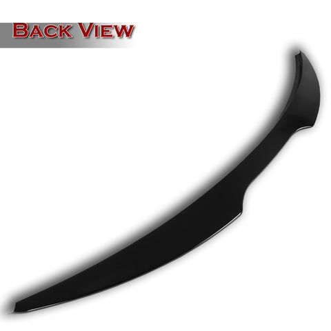 For 2019-2021 Chevrolet Malibu Painted Black Front Bumper Lip Spoiler Splitter 3pcs + For 2016-2024 Chevy Malibu W-Power Pearl Black V-Style Trunk Lid Spoiler Wing