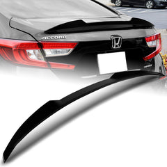 For 2018-2022 Honda Accord Sedan W-Power Pearl Black V-Style Trunk Spoiler Wing