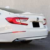 For 2018-2022 Honda Accord Sedan W-Power Pearl White V-Style Trunk Spoiler Wing