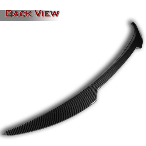 For 2017-2018 Hyundai Elantra Carbon Style Front Bumper Body Spoiler Lip + For 2017-2018 Hyundai Elantra W-Power Carbon Painted V-Style Trunk Spoiler Wing