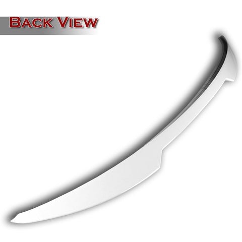 For 2017-2018 Hyundai Elantra Painted White Front Bumper Body Spoiler Lip  + For 2017-2018 Hyundai Elantra W-Power Pearl White V-Style Trunk Lid Spoiler Wing