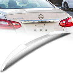 For 2016-2018 Nissan Altima Sedan W-Power Pearl White V-Style Trunk Spoiler Wing