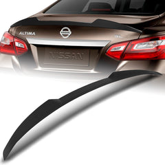For 2016-2018 Nissan Altima Sedan W-Power Primer BLK V-Style Trunk Spoiler Wing