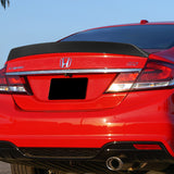 For 2012-2015 Honda Civic Sedan W-Power Primer Black Rear Trunk Lid Spoiler Wing