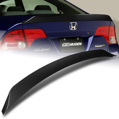 For 2006-2011 Honda Civic Sedan W-Power Carbon Painted Rear Trunk Spoiler Wing