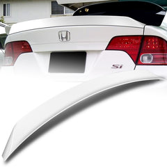For 2006-2011 Honda Civic Sedan W-Power Pearl White Rear Trunk Lid Spoiler Wing