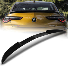 For 2021-2024 Acura TLX W-Power Pearl Black V-Style Trunk Duckbill Spoiler Wing