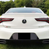 For 2021-2024 Acura TLX W-Power Pearl White V-Style Trunk Duckbill Spoiler Wing