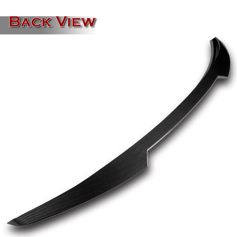 For 2017-2021 Alfa Romeo Giulia Carbon Look Front Bumper Body Kit Spoiler Lip 3pcs + For 2017-2023 Alfa Romeo Giulia W-Power Carbon Look V-Style Trunk Spoiler Wing + For 2017-2023 Alfa Romeo Giulia W-Power Carbon Look Rear Roof Visor Spoiler Wing