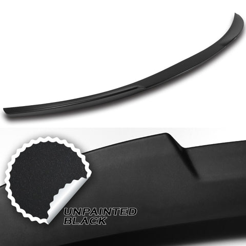 For 2017-2021 Alfa Romeo Giulia Matt Black Front Bumper Body Kit Spoiler Lip 3pcs + For 2017-2023 Alfa Romeo Giulia W-Power Primer Black V-Style Trunk Spoiler Wing + For 2017-2023 Alfa Romeo Giulia W-Power ABS Black Rear Roof Visor Spoiler Wing