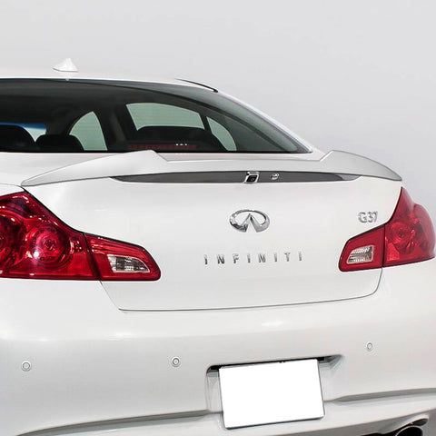 For 2007-2015 Infiniti G25/G35/G37 Sedan W-Power Pearl White Trunk Spoiler Wing