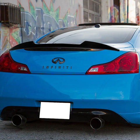 For 2008-2013 Infiniti G37 Coupe W-Power Pearl Black V-Style Trunk Spoiler Wing