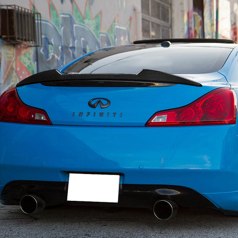 For 2008-2013 Infiniti G37 Coupe W-Power Carbon Look V-Style Trunk Spoiler Wing
