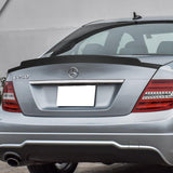 For 2008-2014 Mercedes C-Class W204 W-Power Primer Black Trunk Lid Spoiler Wing