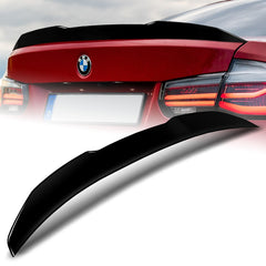 For 2012-2018 BMW 3-Series F30/F80 4DR W-Power Pearl Black V-Style Trunk Spoiler