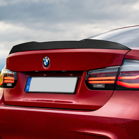 For 2012-2018 BMW 3-Series F30/F80/M3 Sedan W-Power Black V-Style Trunk Spoiler