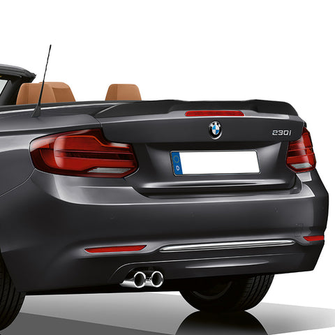 For 2015-2021 BMW 2-Series F23 Convertible W-Power Primer Black Trunk Spoiler