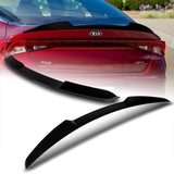 For 2021-2024 Kia K5 W-Power ABS Pearl Black V-Style Rear Trunk Lid Spoiler Wing + For 2021-2024 Kia K5 W-Power Pearl Black Rear Roof Window Visor Spoiler Wing