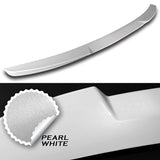 For 2021-2024 Kia K5 W-Power ABS Pearl White V-Style Rear Trunk Lid Spoiler Wing  + For 2021-2024 Kia K5 W-Power Pearl White Rear Roof Window Visor Spoiler Wing