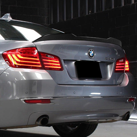 For 2011-2016 BMW 5-Series F10 F18 W-Power Carbon Look PSM-Style Trunk Spoiler