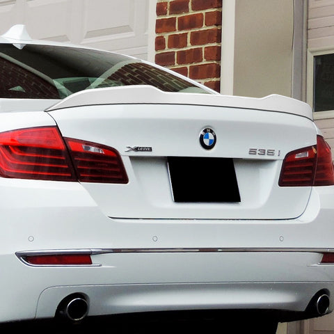 For 2011-2016 BMW 5-Series F10 F18 W-Power Pearl White PSM-Style Trunk Spoiler