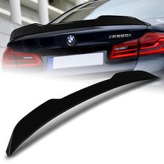 For 2017-2023 BMW 5-Series G30 G38 W-Power Pearl Black Rear Trunk Spoiler Wing