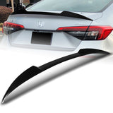 For 2022-2024 Honda Civic Sedan W-Power Pearl Black V-Style Rear Trunk Spoiler