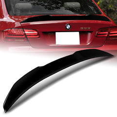 For 2007-2013 BMW 3-Series Coupe E92 W-Power Pearl Black Rear Trunk Spoiler Wing