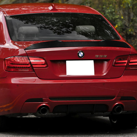 For 2007-2013 BMW 3-Series Coupe E92 W-Power Carbon Painted Trunk Spoiler Wing