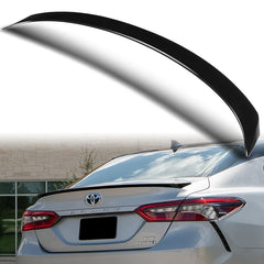 For 2018-2023 Toyota Camry Sedan W-Power ABS Pearl Black Rear Trunk Spoiler Wing