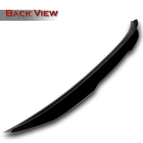 For 2011-2014 Hyundai Sonata STP-Style Painted Black Front Bumper Spoiler Lip  3pcs + For 2011-2014 Hyundai Sonata W-Power Pearl Black V-Style Trunk Lid Spoiler Wing