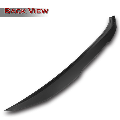 For 2011-2014 Hyundai Sonata STP-Style Matt Black Front Bumper Body Spoiler Lip 3pcs + For 2011-2014 Hyundai Sonata W-Power Unpainted Black V-Style Trunk Spoiler Wing