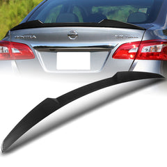 For 2013-2019 Nissan Sentra W-Power V-Style Carbon Look Rear Trunk Spoiler Wing