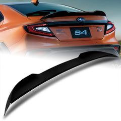 For 2022-2025 Subaru WRX STi W-Power V-Style Pearl Black Rear Trunk Spoiler Wing