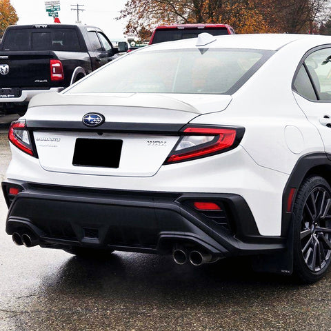 For 2022-2025 Subaru WRX STi W-Power V-Style Pearl White Rear Trunk Spoiler Wing