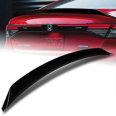 For 2023-2025 Honda Accord W-Power Pearl Black Rear Trunk Duckbill Spoiler Wing