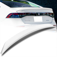 For 2023-2025 Honda Accord W-Power Pearl White Rear Trunk Duckbill Spoiler Wing